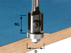Fresa per bordi WP HW con cuscinetto a sfere