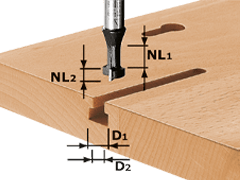 Fresa per scanalature a T HW