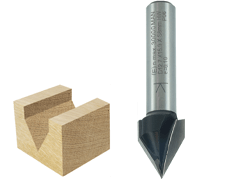 Fresa per scanalature a V