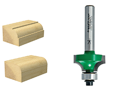 Fresa tonda e quarto di tondo - combinata