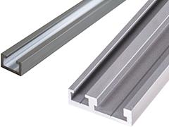 Binario profilato in alluminio