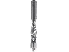 Fresa a filo in metallo duro integrale a spirale con doppio cuscinetto a sfere