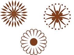 Cornice per stencil "Rosetta