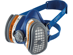 Semimaschera per gas organici e polveri