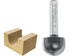 Fresa a raggio convesso