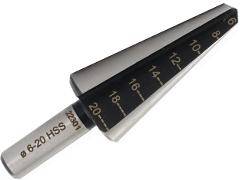 Punte da trapano in HSS a gradini