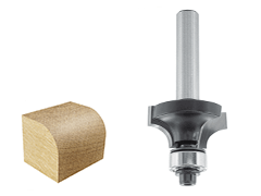 Fresa per arrotondare con cuscinetto a sfera