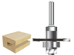 Set di frese per tasselli piatti