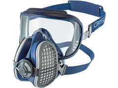 Maschera a pieno facciale per polveri sottili e lavorazione del legno