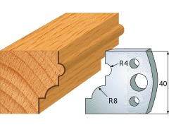 Coltello e deflettore 40 mm