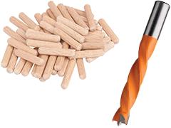 Accessori per la fresa per tasselli tondi