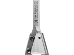 Fresa per giunzione a coda di rondine con coltelli reversibili