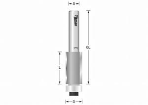 Flush milling cutter with ball bearing