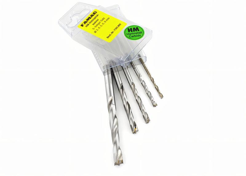 Product image for HM-wood twist drill set 5 pieces
