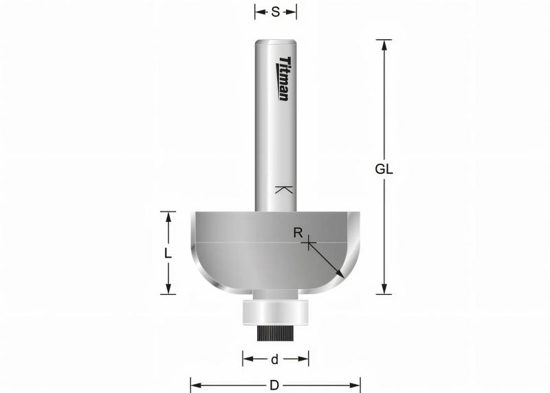 Product image for Semi Hollow Cutter Z2 R5 Ø22 mm
