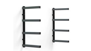 BORA Rayonnage cantilever 4 étages noir / gris 