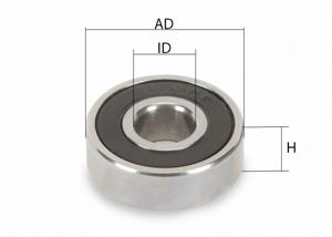 Ball bearing with rubber seal