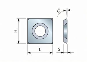 Précoupeur HM 15 x 15 x 2,5 mm