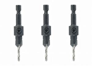 3-piece set 90° countersinks with drill
