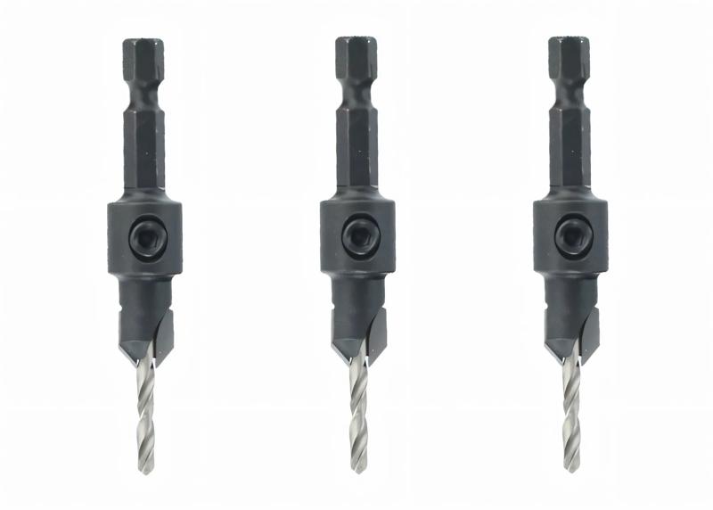 Product image for 3-piece set 90° countersinks with drill