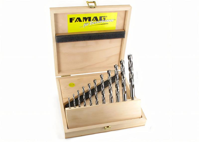 Product image for Wood Twist Drill Bits long HSS-G 11 pcs.