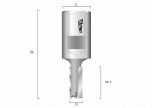 Slot Routing Cutter 10mm female thread M12x1