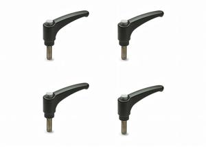 Levier de serrage réglable avec filetage M6 - 4 pièces