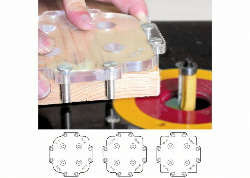 Product image for Milling templates set for outer radius