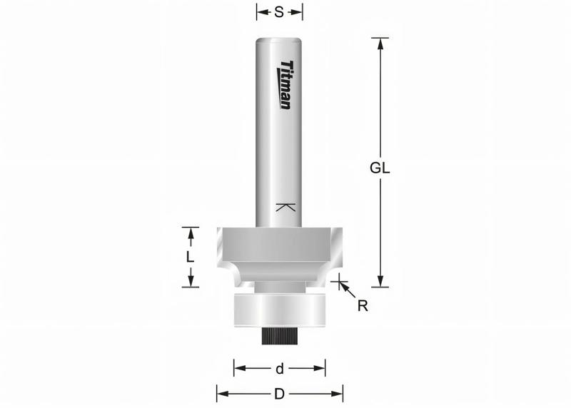 Product image for Rounding cutter R: 2.5 mm 
