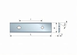 Lame réversible HM pour défonceuse 50 x 12 x 1,5 universelle