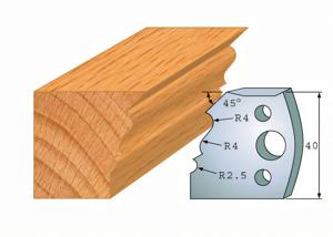 Pair of profiling knives 107