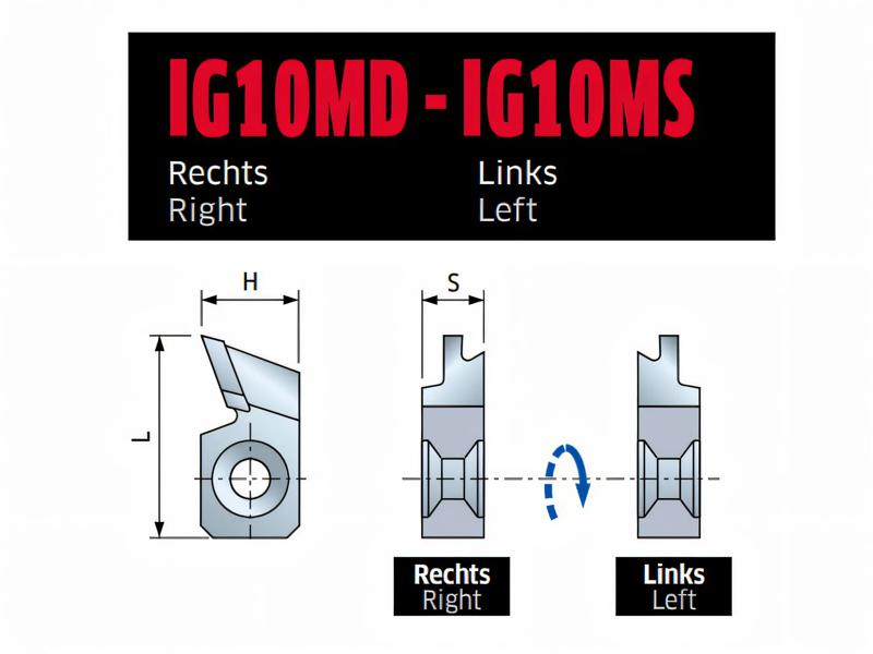 Image du produit Inserts de pré-coupe HM pour rainures de réception de joints - gauche
