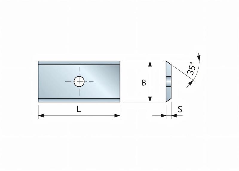 Image du produit Lames réversibles HM pour défonceuse 20 x 12 x 1,5 plaquettes revêtues
