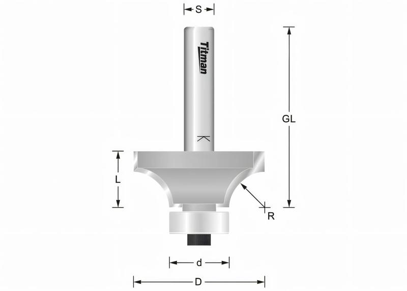 Product image for Rounding cutter R: 2 mm