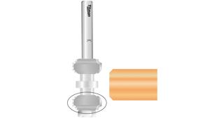Chamfer part on the face side for double chamfer and rounding cutter
