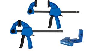 Kit de fixation d'angle avec 4 serre-joints une main, 71