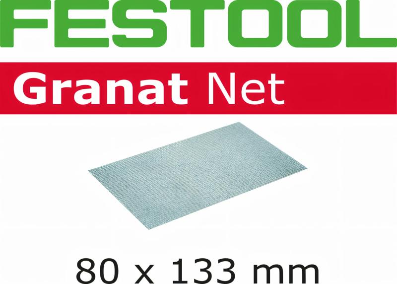 Product image for Festool Abrasive net Granat Net STF 80x133 P100 GR NET/50