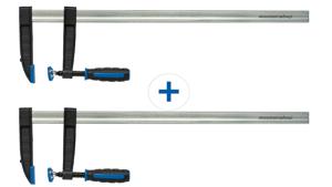 Lot de 2 serre-joints en fonte malléable sauter 600 mm