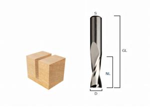 Spiral Slot Routing Cutter - Tungsten-Carbide D4