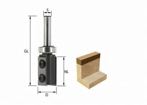Flush Routing Cutter Cutter with Bearing Ø19mm x 48,3 mm