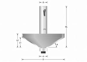 Chamfer Routing Cutter A: 30°