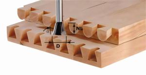 Festool Dovetail cutter HW S8 D20/26/10°