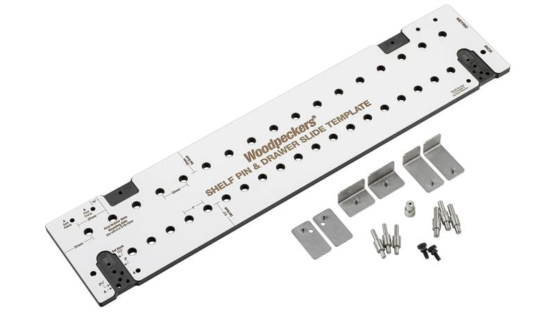 Product image for Woodpeckers Shelf Pin & Draw Slide Template