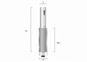 Trimming Router Cutter 18 mm with ball bearing