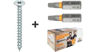 HECO-TOPIX-plus countersunk head 4.5x60 + bit HD-20