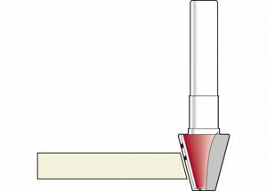Chamfer Routing Cutter Corian 75°