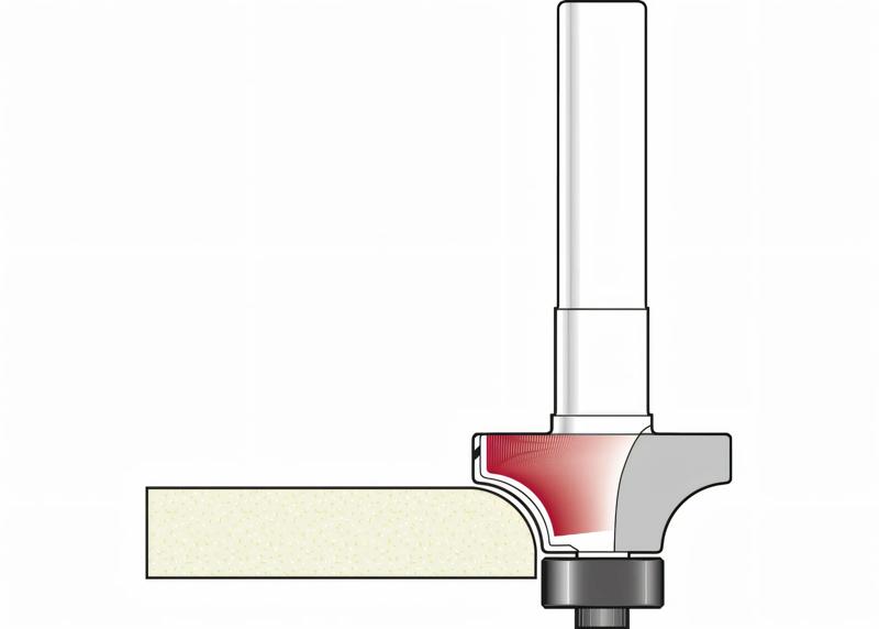Image du produit Fraise à arrondir Corian Ø 22 mm R : 3 mm