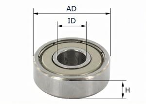 Ball bearing D16 x d5