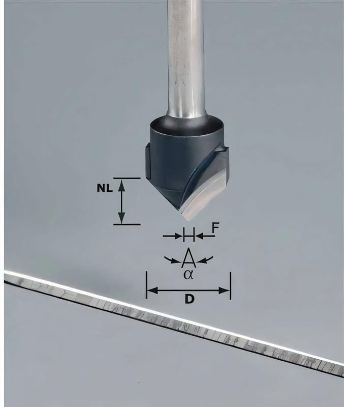 Product image for Festool V-groove cutter HW S8 D18-90°/Alu