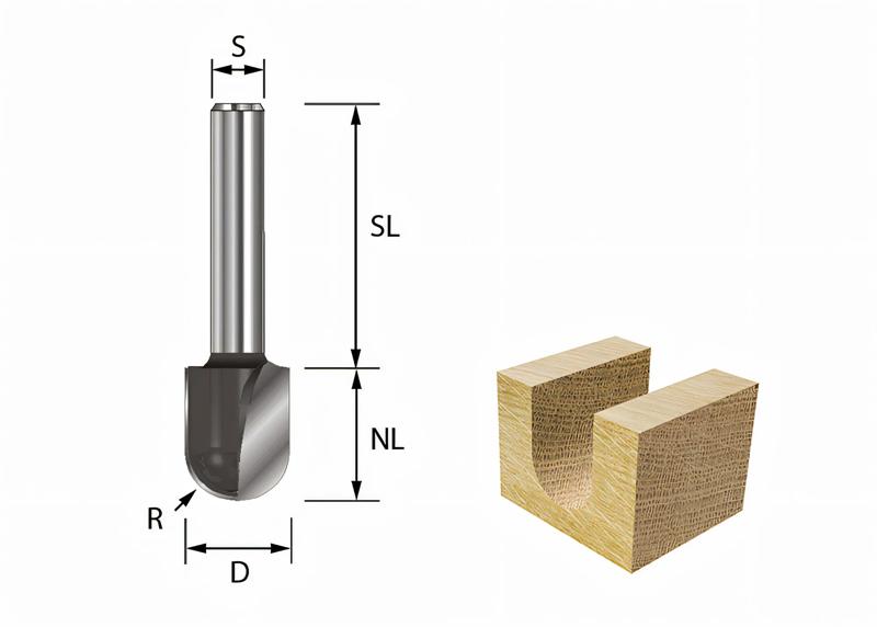 Product image for Panel Mould Cutter R: 8 mm